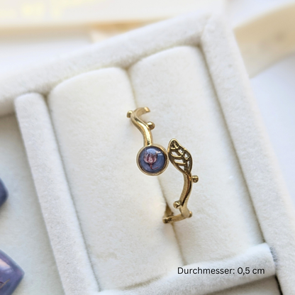 Elegantes Schmuckset mit echten Blumen – 3-teilig & handgefertigt