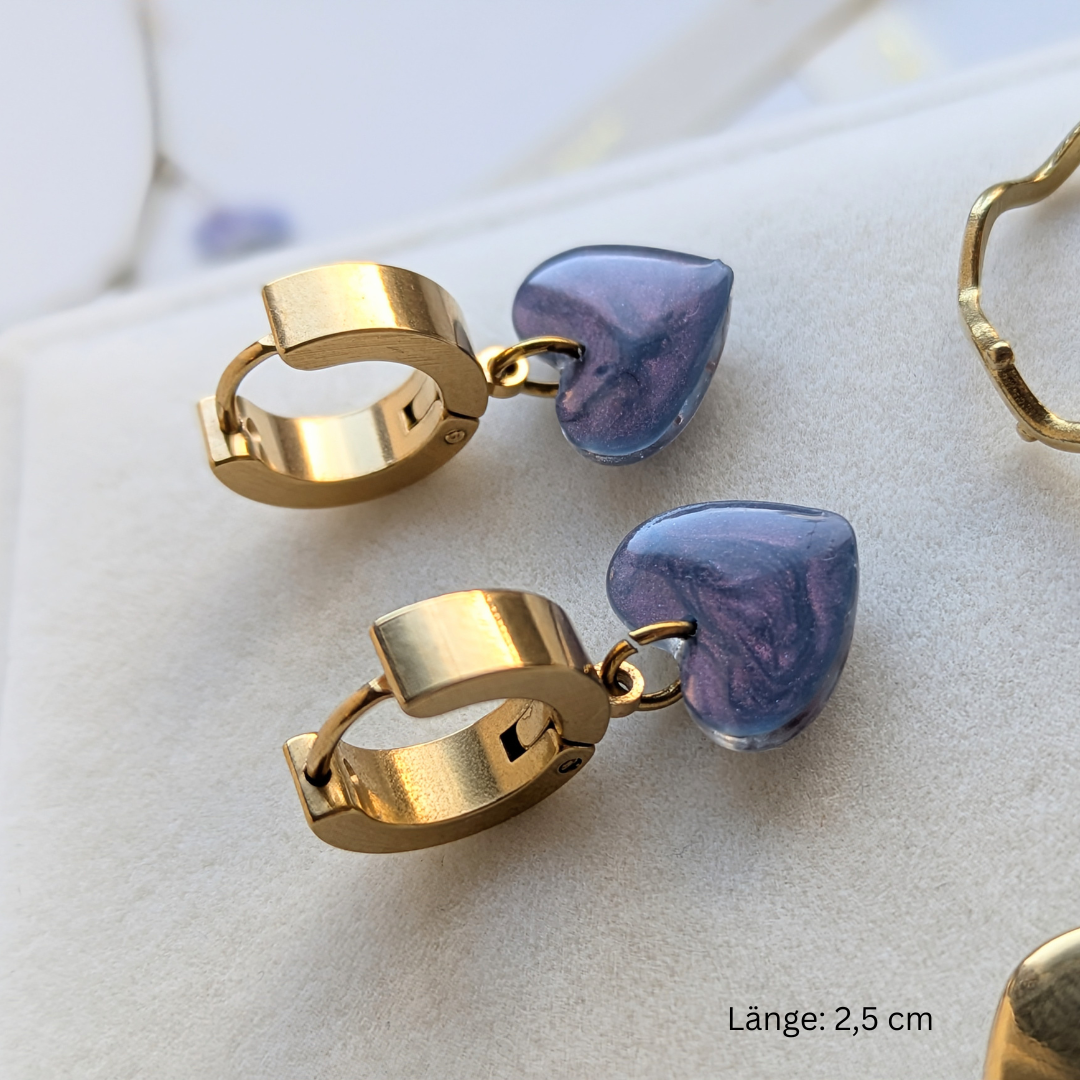 Elegantes Schmuckset mit echten Blumen – 3-teilig & handgefertigt
