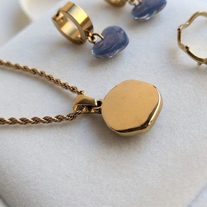 Elegantes Schmuckset mit echten Blumen – 3-teilig & handgefertigt