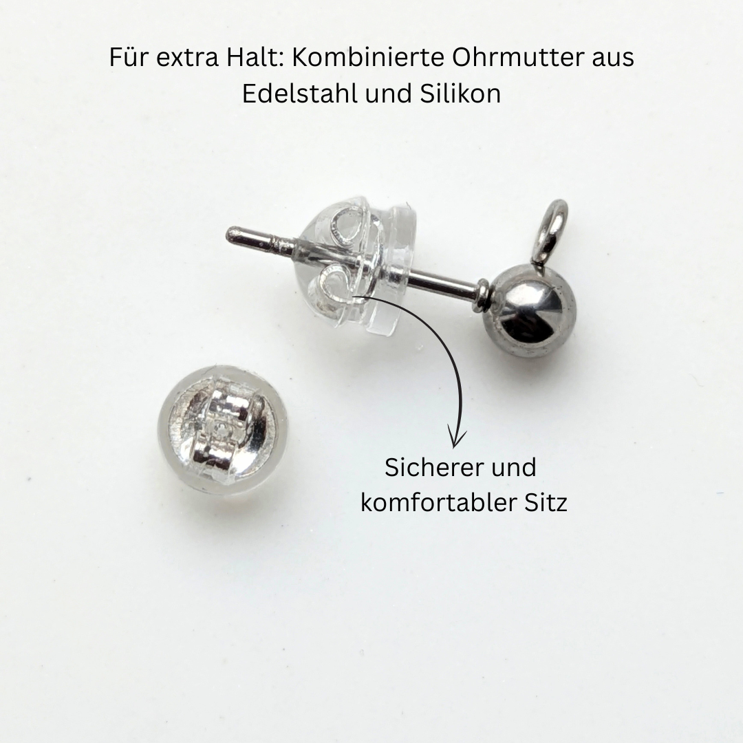 Elegantes Schmuckset mit echten Blumen & Süßwasserperlen – 3-teilig & handgefertigt